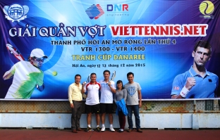 FROM 12/12/2015 TO 13/12/2015, DANAREE HAS HELD FOURTH EXTENSION HOI AN CITY VIETTENNIS TOURNAMENT – COMPETITION DANAREE CUP 